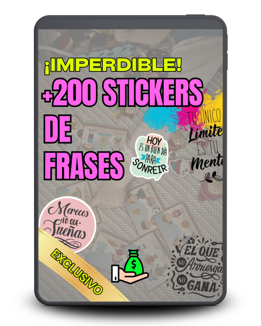 +200 STICKERS DE FRASES